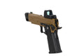 Arcturus Hi-Capa Vanguard 4.3" GBB Pistol (Optics Ready/Collimator ARS-1/Compensator) - Half-Tan