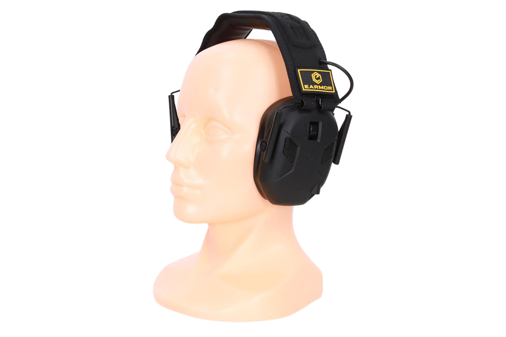 Earmor M300X active ear protectors - Black