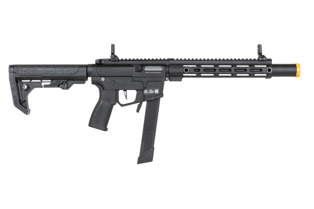 airsoft Specna Arms SA-FX02 FLEX™ HAL ETU machine gun Black with orange discharge device