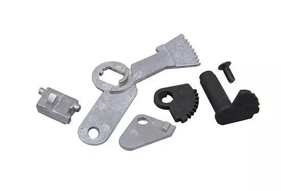 Firing mode selection lever with safety lever for the AK type replicas