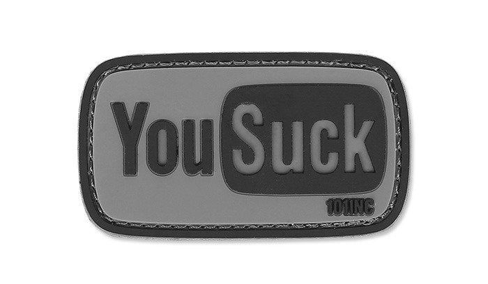 101 Inc. - 3D Patch - You Suck - Grey