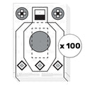 Helikon - RXQT - Rifle Excercise/Qualification Target - 100 pcs