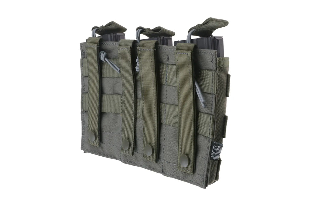 Triple Open I Pouch for AK/M4/G36 Magazines - Ranger Green