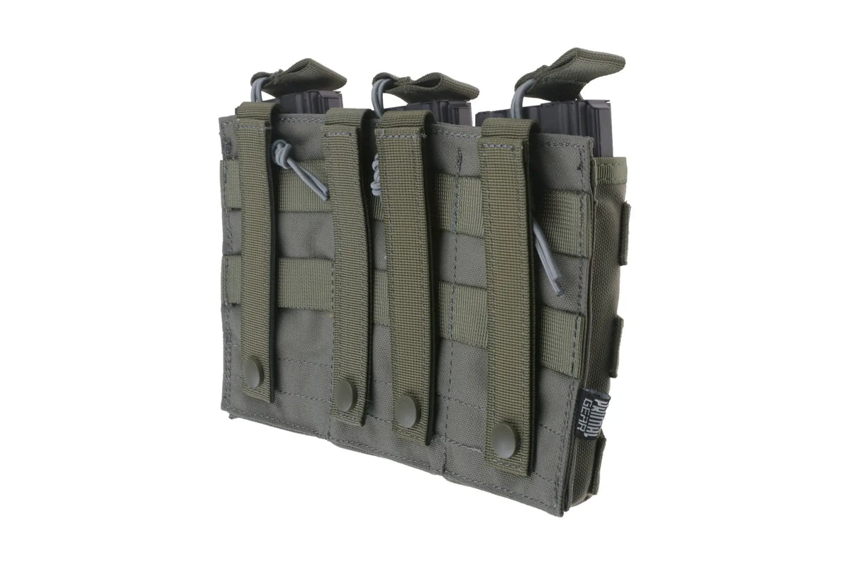 Triple Open I Pouch for AK/M4/G36 Magazines - Ranger Green