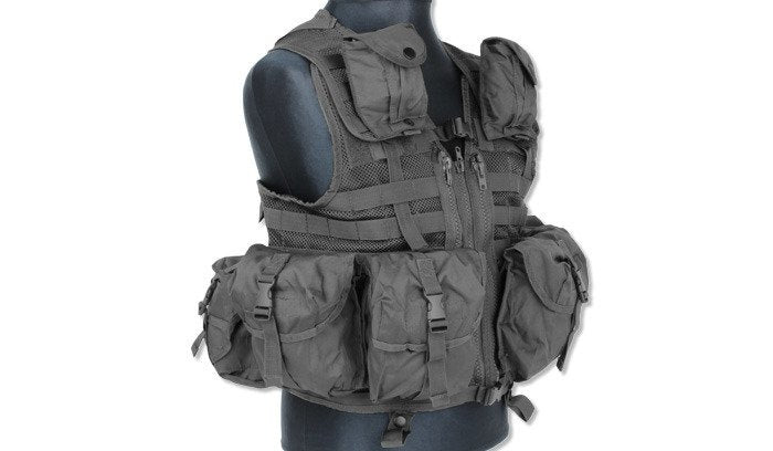 Mil-Tec - Modular Vest Reactor - MOLLE/PALS - Black - 10712102
