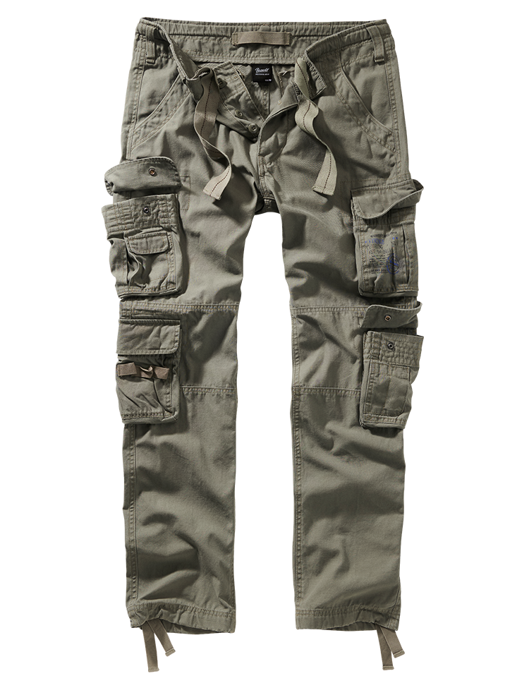 Brandit Pure Slim Fit Trousers Olive
