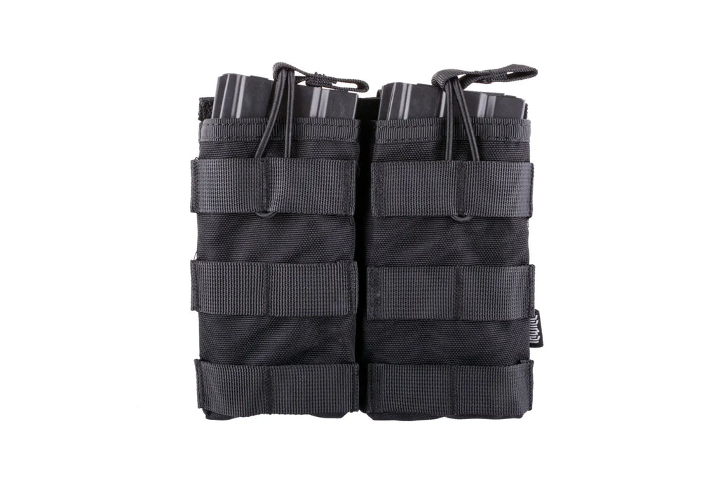 Double Open I Pouch for AK/M4/G36 Magazines - Black