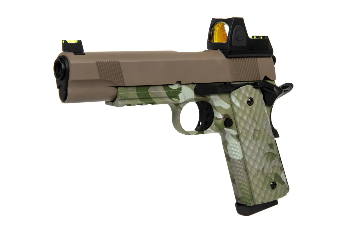 RAVEN MEU Railed BDS Pistol Replika (GG) - Camo/Tan