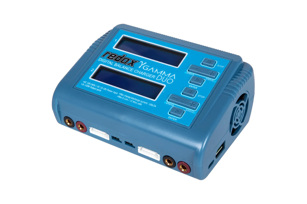 Redox GAMMA DUO charger with integrated power supply