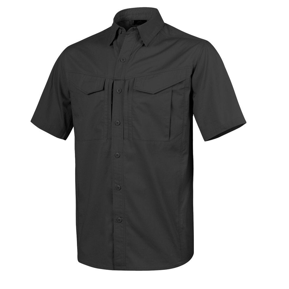 Helikon - Shirt Defender Mk2 - Short Sleeve - PolyCo Ripstop - Black - KO-DS2-PR-01