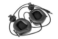 ERM headset with helmet mount - black