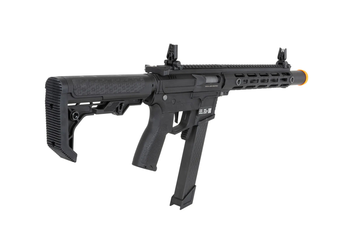 airsoft Specna Arms SA-FX02 FLEX™ HAL ETU machine gun Black with orange discharge device