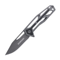 Schrade - Clip Point Blade Cage Handle Ultra Glide Folding Knife - 9Cr18MoV - Grey - 1084283