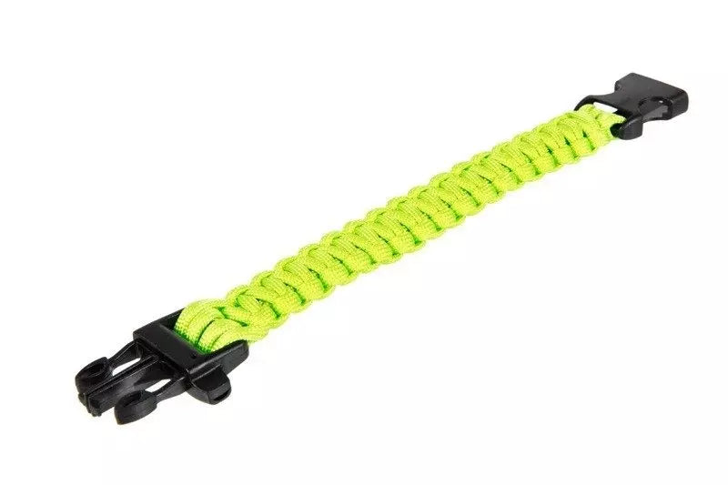 Survival Bracelet (Fastex) - Lime