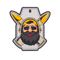 Helikon - PVC Morale Patch - Beardman RANGE - OD-BMR-RB-19