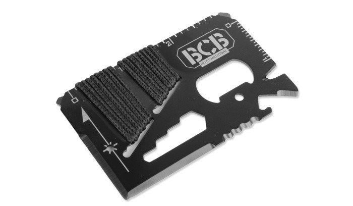 BCB - Survival card Mini Work Tool Black - CM024B