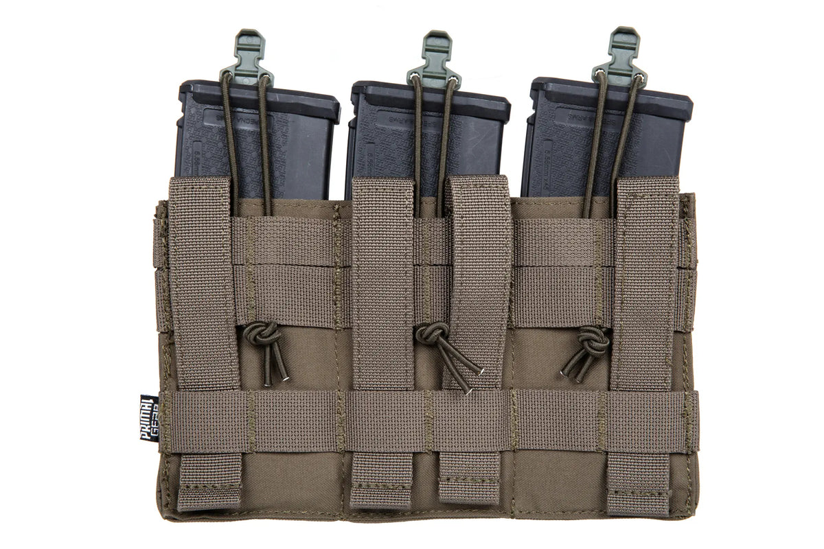Primal Gear Ranger Green triple universal magazine pouch
