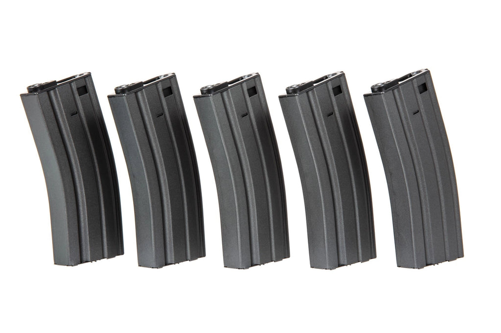 Set of 5 Hi-Cap 300 BB M4/M16 Magazine - Gray