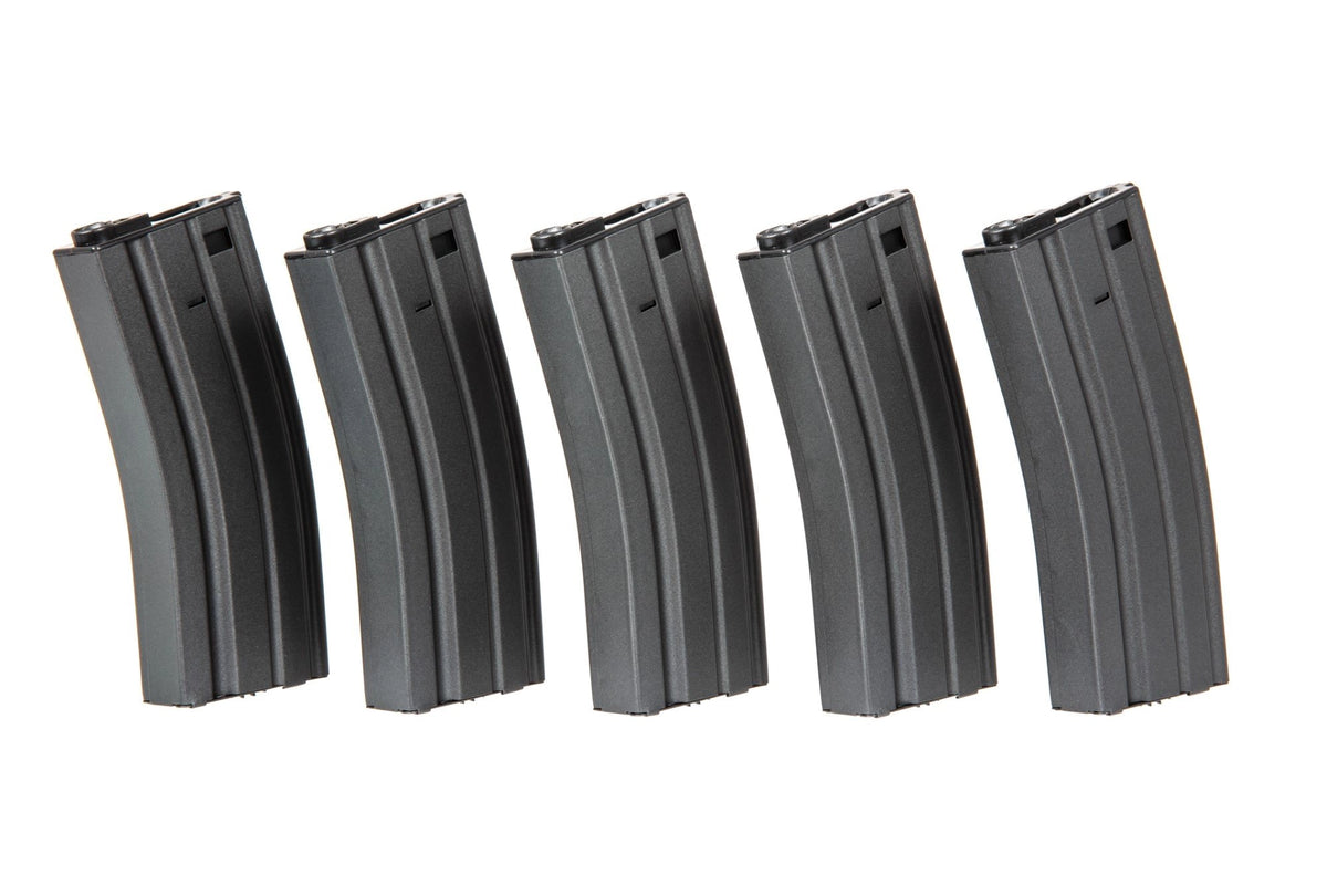 Set of 5 Hi-Cap 300 BB M4/M16 Magazine - Gray