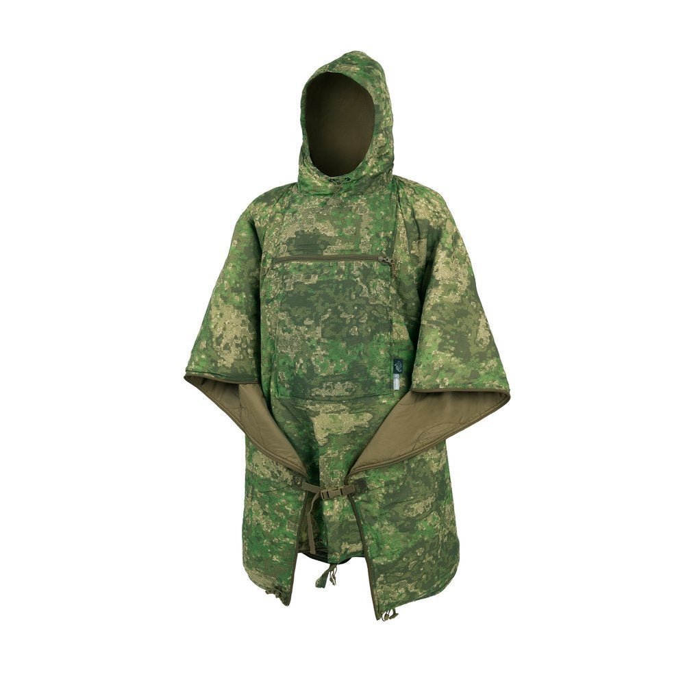 Helikon - Poncho Swagman Roll - Windpack - Climashield - PenCott WildWood - PO-SMR-NL-45