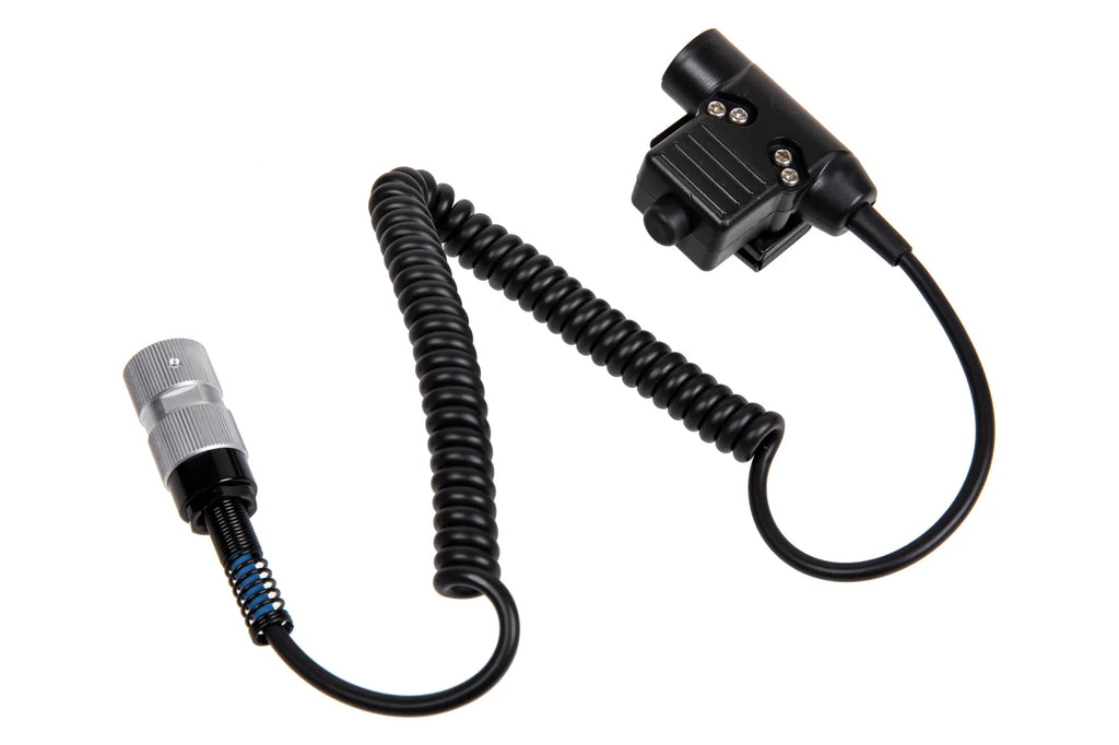 U94 PTT for PRC 152/148 Radios (Coiled Cable)
