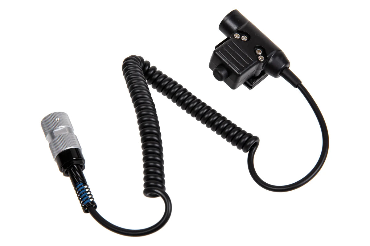 U94 PTT for PRC 152/148 Radios (Coiled Cable)