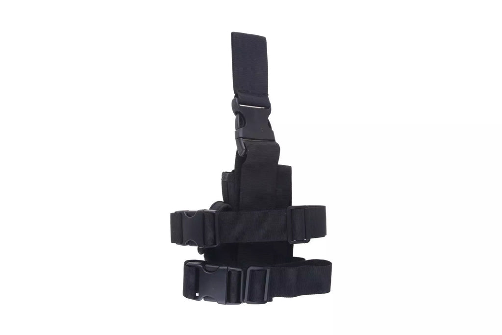 Drop-Leg Holster with Magazine Pouch - Black