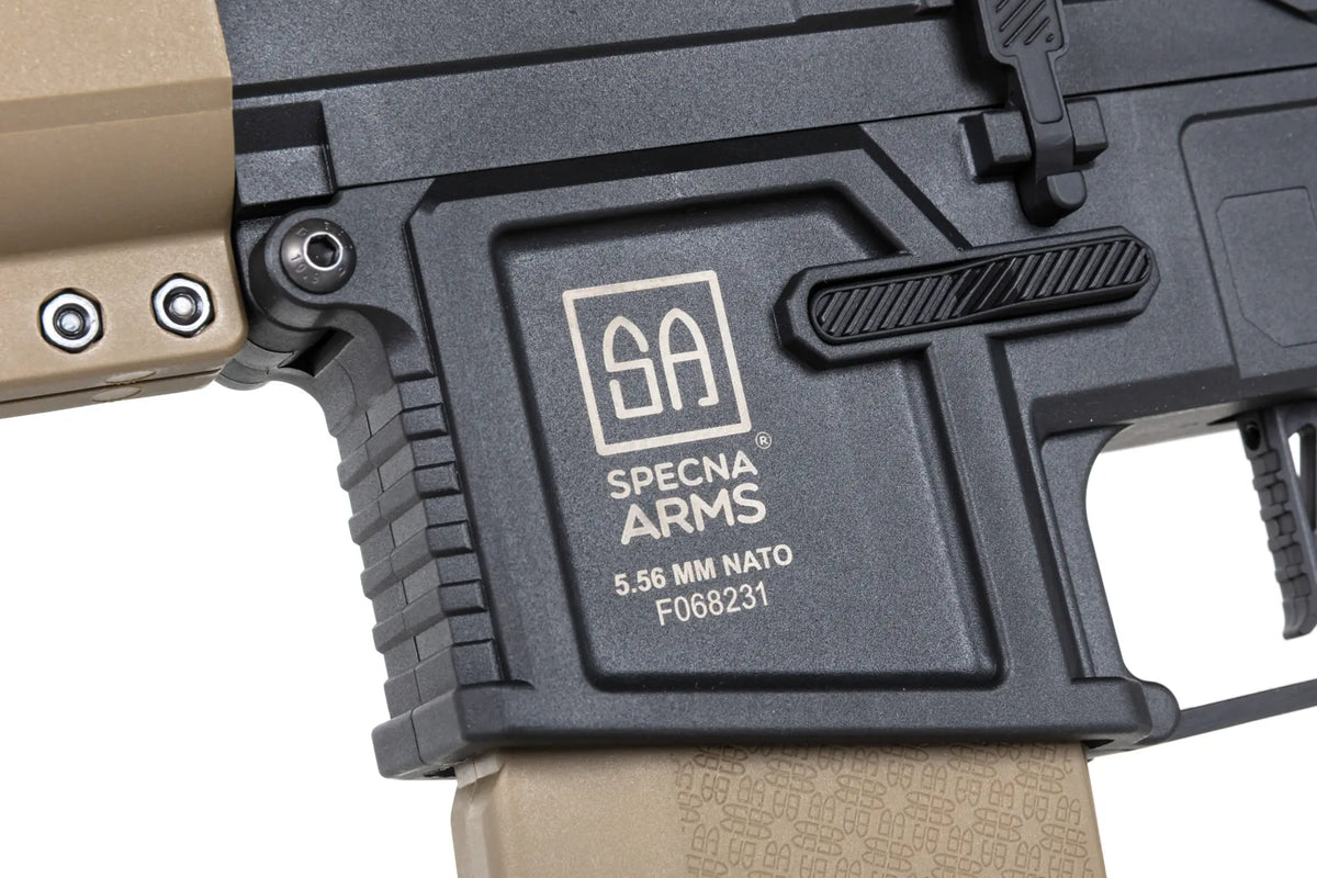 Specna Arms SA-F05-RL FLEX™ Gen.2 BLDC™ HAL ETU™ Light Ops Stock/New Receiver Half-Tan airsoft Carbine