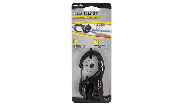 Nite Ize - CamJam® XT™ Large Aluminum Rope Tightener - Black - NCJLA-01-R3