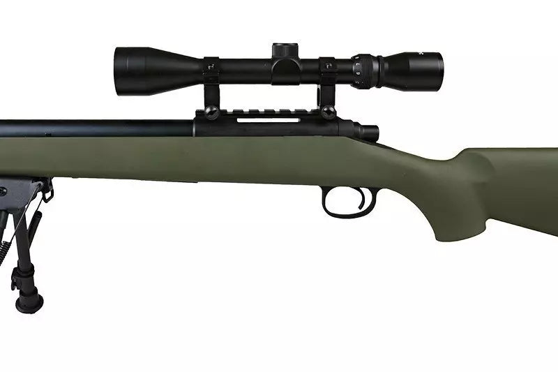 SW-10 Sniper Rifle Replica with scope and bipod (Upgraded) - olive
