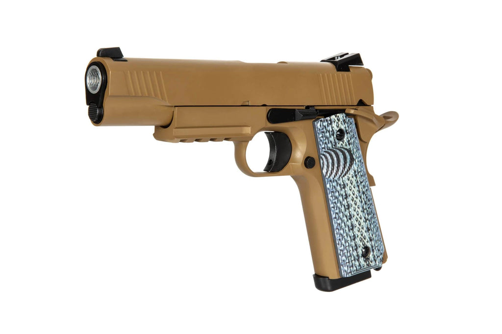 Airsoft Pistol Double Bell CQBP 739 CO2 Tan
