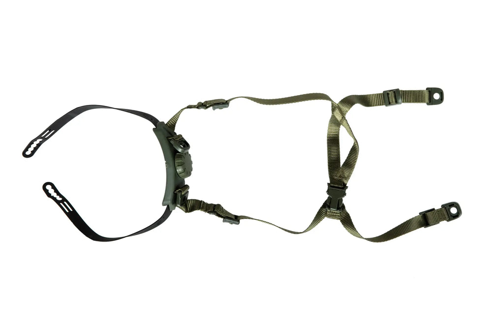 Helmet Webbing and Harness - Olive