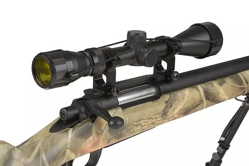 SW-04J Army Sniper Rifle Replica with Scope and Bipod - OakWood Camo