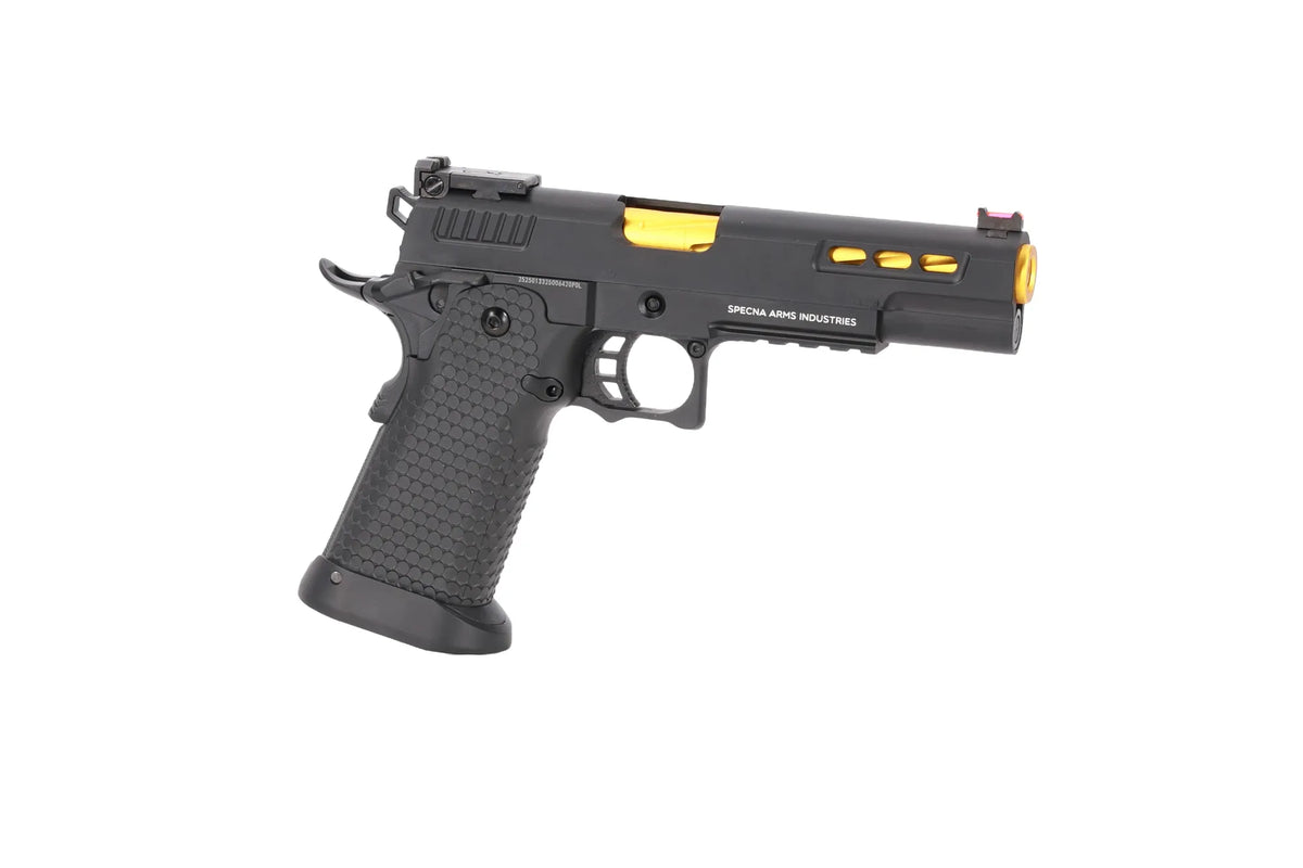 Specna Arms Hi-Capa SA-VGP06 VAPOR GBB Pistol - Black and Gold