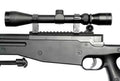 Warrior I  sniper rifle replica (with scope and bipod) - black