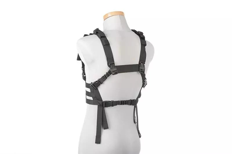 Low Profile Chest Rig Tactical Vest - Black