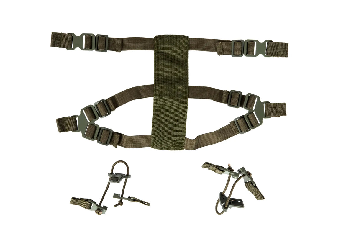 Skull Messenger Mask - olive drab