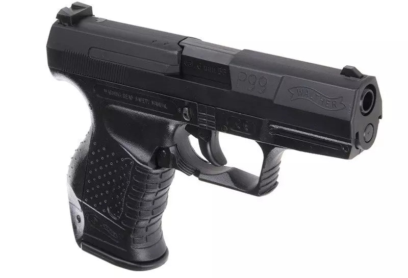 Spring-loaded replica of the Walther P99 pistol