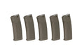 Set of 5 S-Mag Mid-Cap magazines for 125 BBs Olive