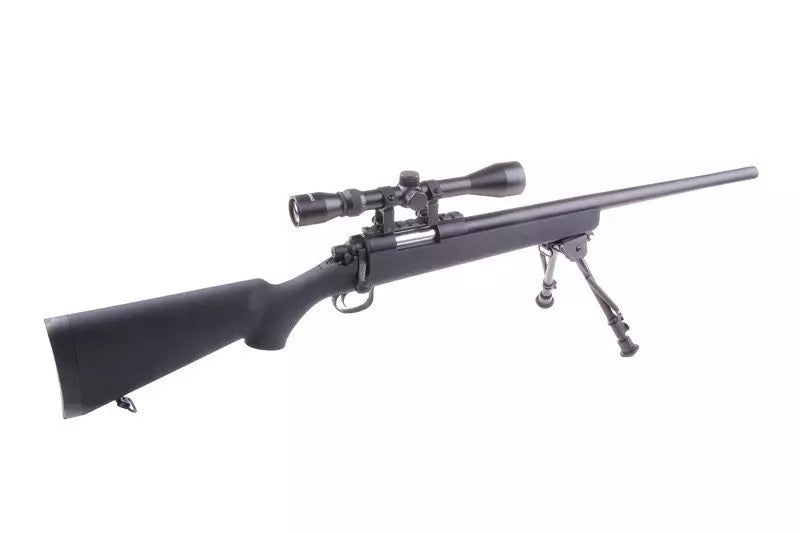 SW-10 Sniper Rifle Replica with scope and bipod (Upgraded) - black