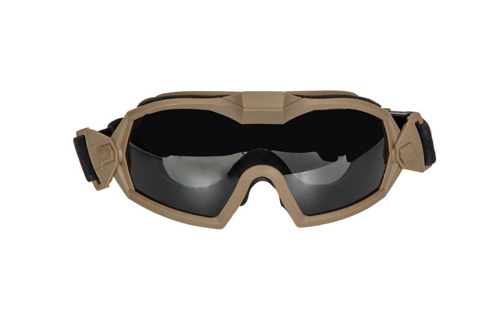 Tactical goggles with fan - Tan