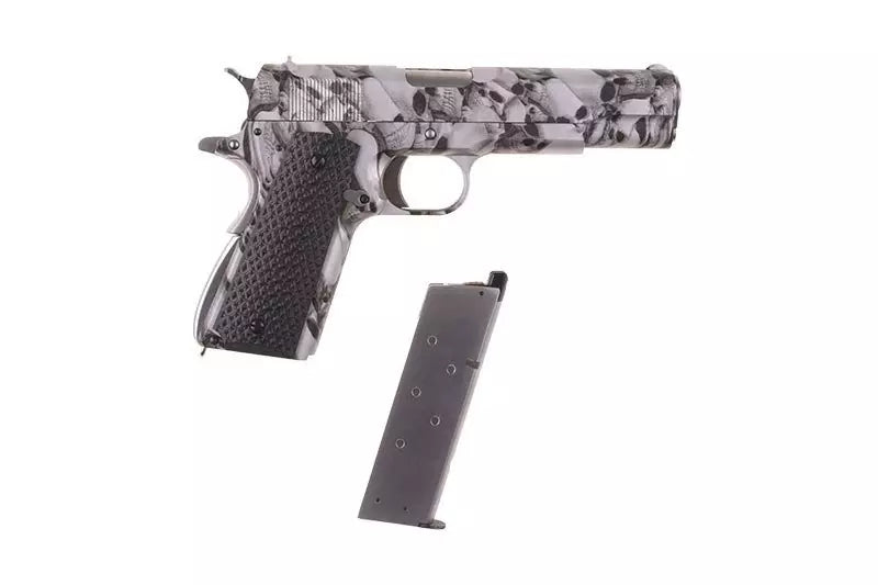 AW-NE2101 Pistol Replica - Skull Water-Transfer