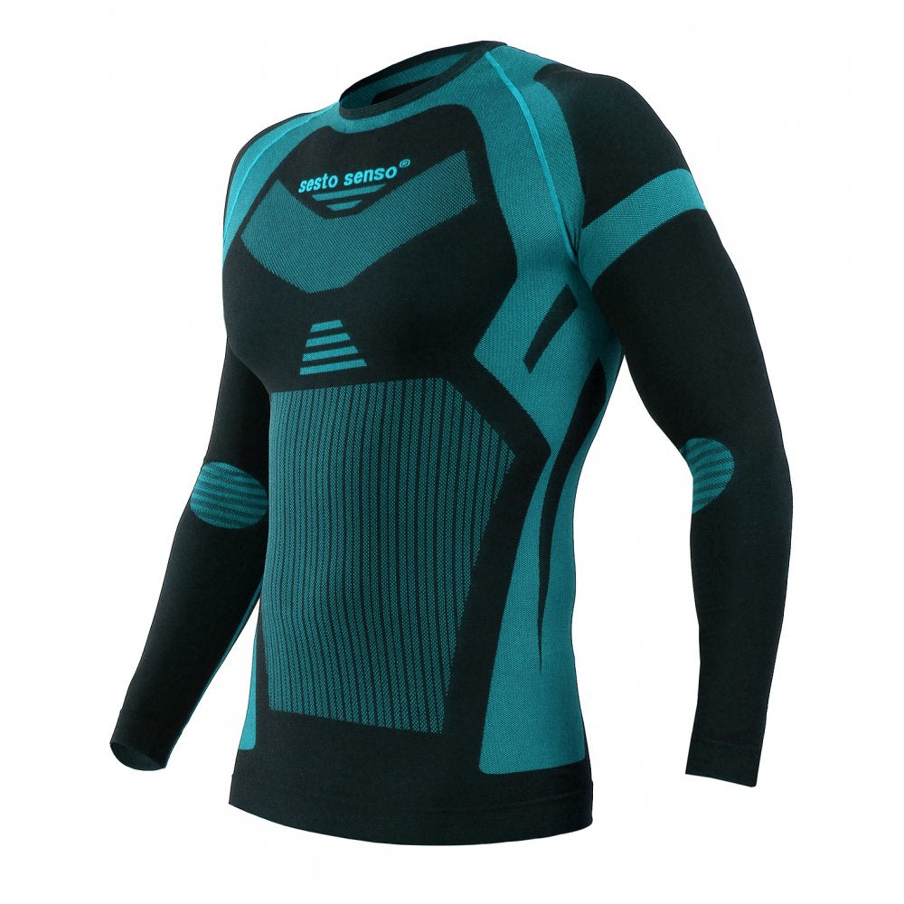 Sesto Senso Thermo Active CL16 long sleeve thermal T-shirt Black-blue