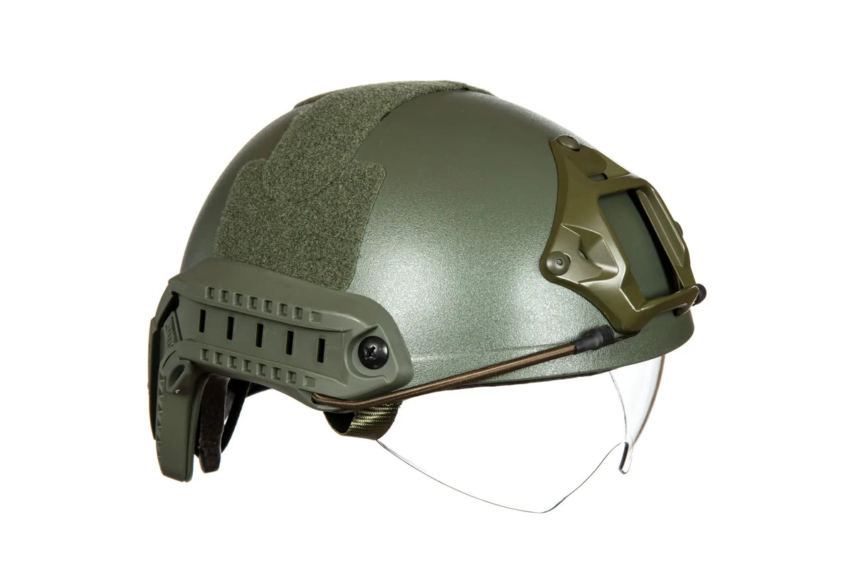 X-Shield MH helmet replica with goggles - Olive