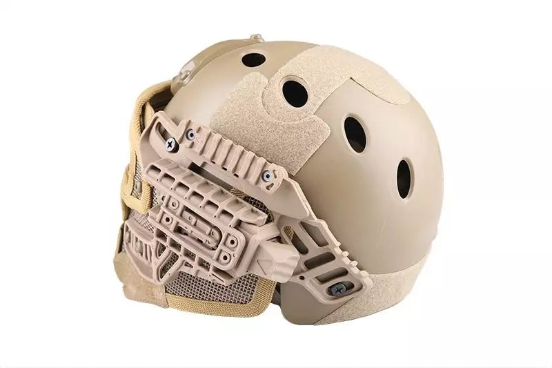 FAST PJ G4 System replica helmet with face shield - Coyote