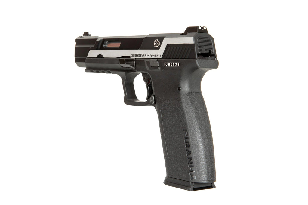 Piranha MK I pistol replica - silver