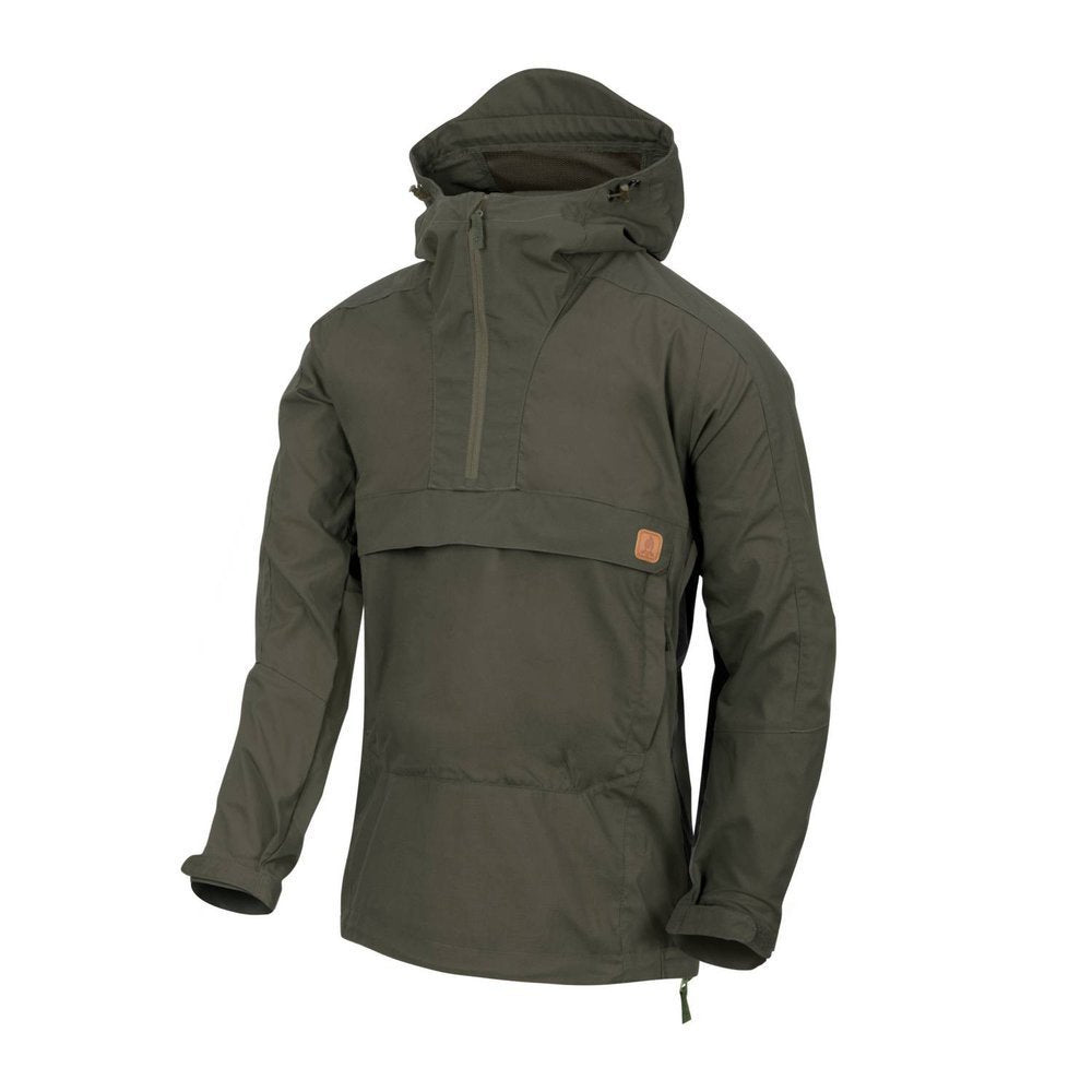 Helikon - Softshell Jacket Anorak Woodsman - DuraCanvas - Taiga Green - KU-WDN-DC-09