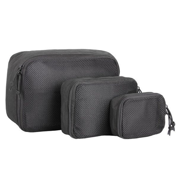 Mil-Tec - Set of 3 organizers / containers - Black - 16003802
