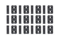 MLOK Double Bell Black protective panel set