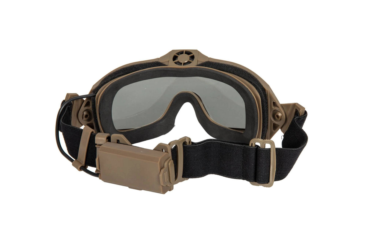 Tactical Goggles with Fan - Tan